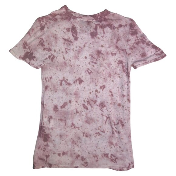 Volcom Women's T-Shirt Size X-Small Pink Tie-Dye Short Sleeve Crew Neck XSM Tee - Picture 8 of 8